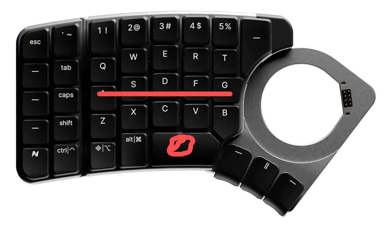 long key layout