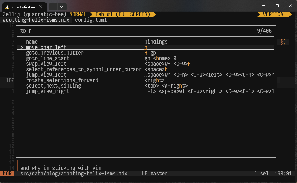 image of helix picker - with column filter